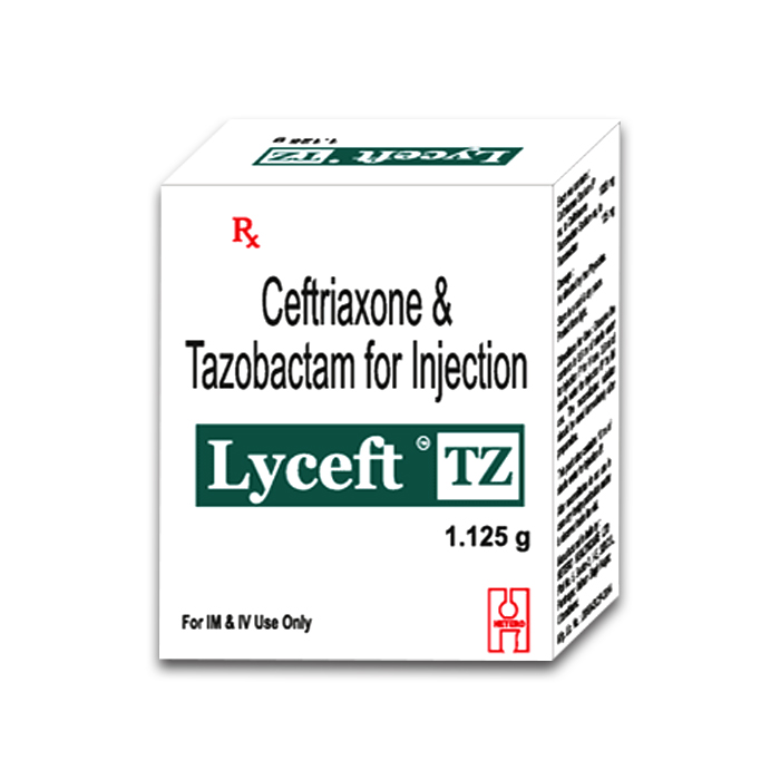 LYCEFT TZ 1.125GM INJECTION